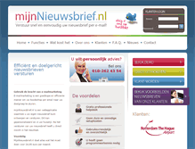 Tablet Screenshot of mijnnieuwsbrief.nl